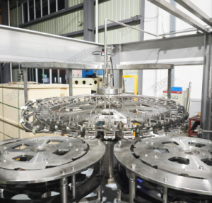 washing part of water filling machine